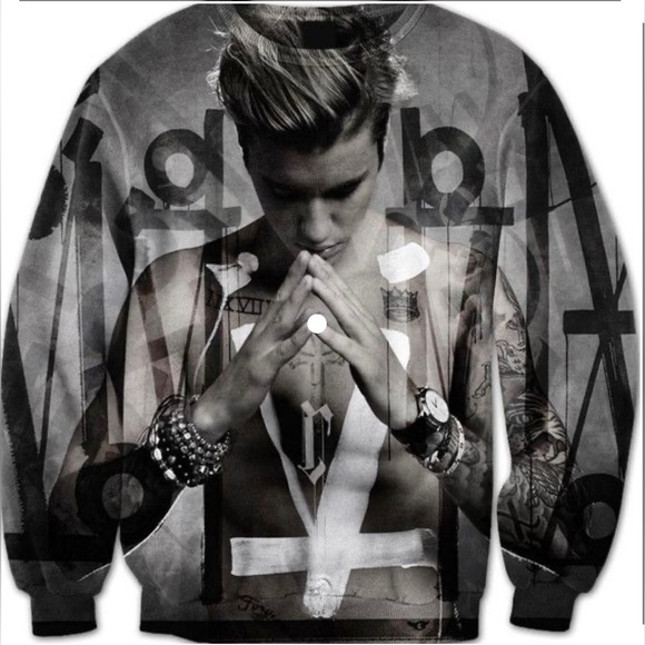 Justin Bieber Tops - Justin Bieber Album Graphic Pullover Sweatshirt